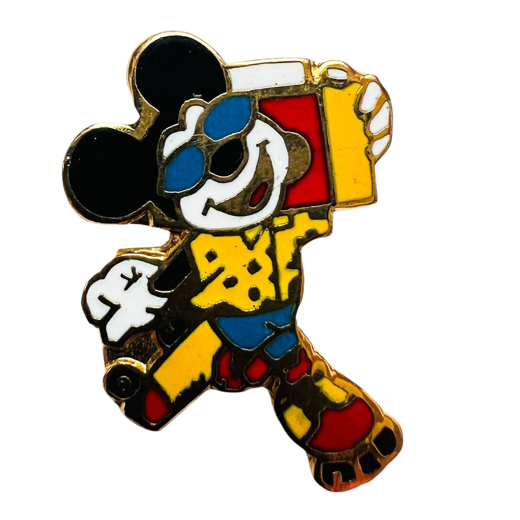 Disney Mickey Mouse Skating with Boombox Pin