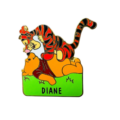 Disney Tigger on Pooh Winnie the Pooh Custom Name Diane Pin