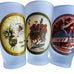 Vintage Tommy Bahama's Frosted Shot Glass Set of 6