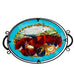 Joan Baker Designs Lobster Lighthouse Stained Glass Buffet Serving Tray