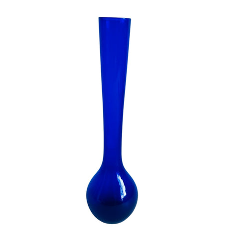 Vintage Cobalt Blue Bud Vase