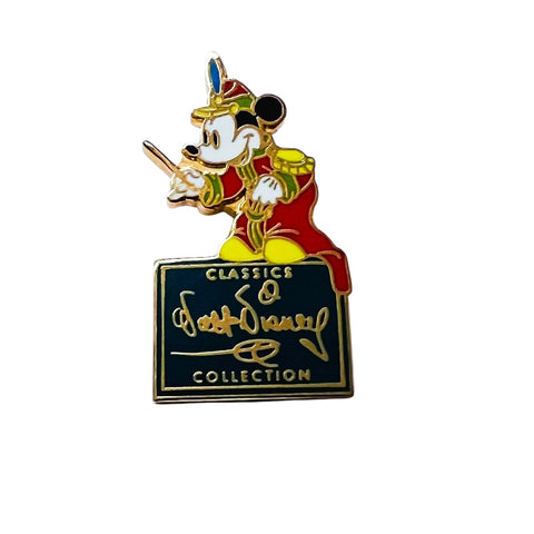 Walt Disney Collection WDCC Signature Classic Mickey Band Leader Music Concert Pin