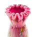 Harrach Peloton Splatter Ruffle Glass Vase