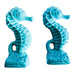 Seahorse Ceramic Ocean Nautical Teal Turquoise Salt and Pepper Shaker Set