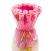 Harrach Peloton Splatter Ruffle Glass Vase