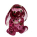 Vintage Fenton Lop-Eared Cranberry Glass Hand Painted Bunny Figurine