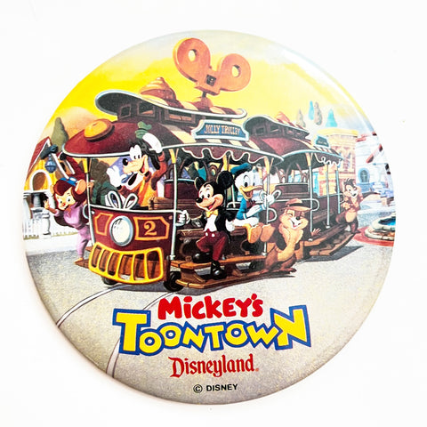 Disneyland Mickey’s Toontown Trolly Pinback Button