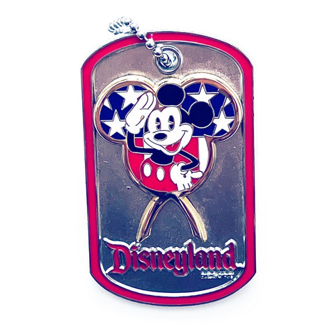 Disney Cast Member Design We Salute You Mickey Dogtag Limited Edition 500 Signed Pin