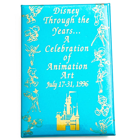 Vintage 1996 Disney Through The Years A Celebration Of Animation Art Pinback Button