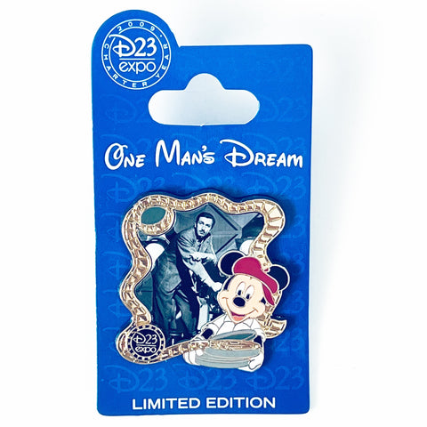 Disney Pin D23 Expo Walt One Man's Dream Live Action Films LE 1000