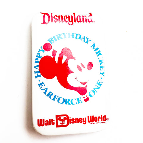 Disney World Disneyland Earforce One Happy Birthday Mickey Mouse Pin