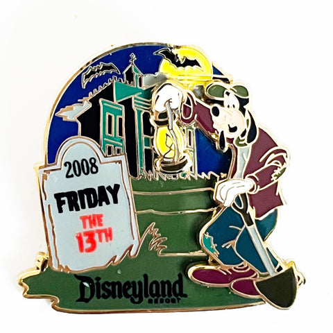 DLR Friday the 13th The Haunted Mansion Caretaker Goofy Limited Edition Disney Pin