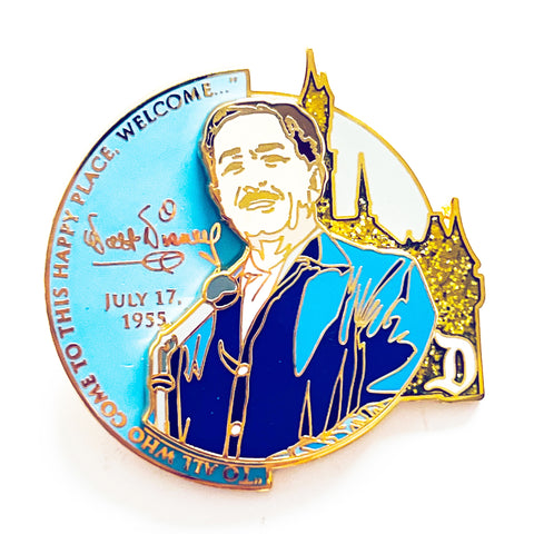 Disney DLR Cast Exclusive Happiest Moments #1 Walt Opening Day Limited Edition Pin