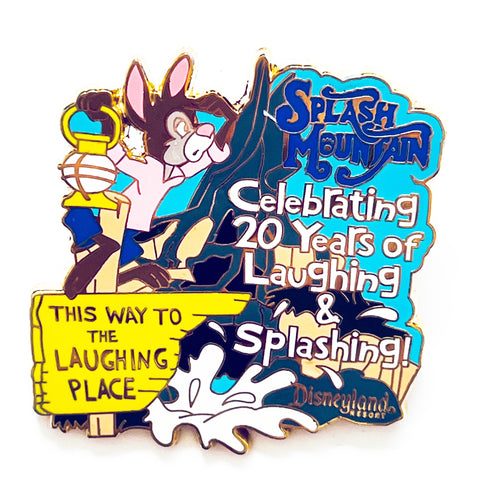 Disney DLR Splash Mountain 20th Anniversary Brer Rabbit LE 500 Cast Member Pin