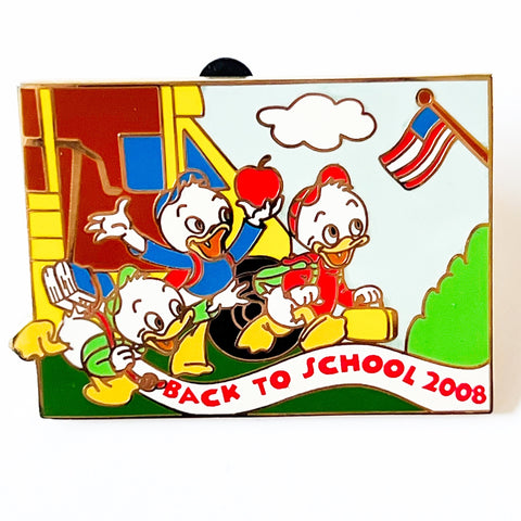 Disney Back To School 2008 Huey Dewey Louie LE 1500 Pin