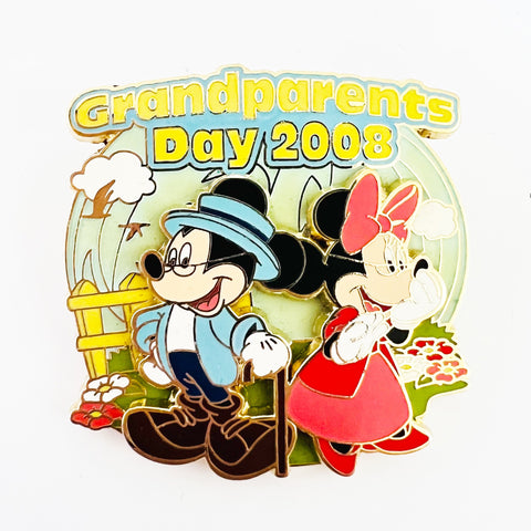 Disney Grandparents Day 2008 Mickey and Minnie Mouse LE 1500 Pin