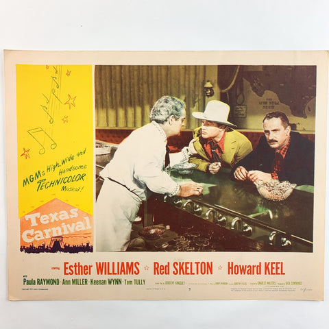 Texas Carnival 1951 MGM Musicals Esther Williams Red Skelton Lobby Card #7