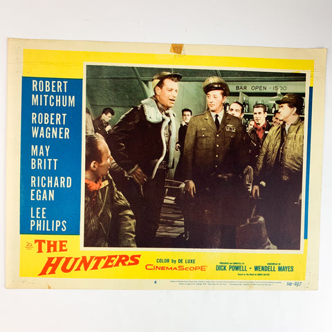 The Hunters 1958 CinemaScope Color by De Luxe Robert Mitchum #6 Lobby Card