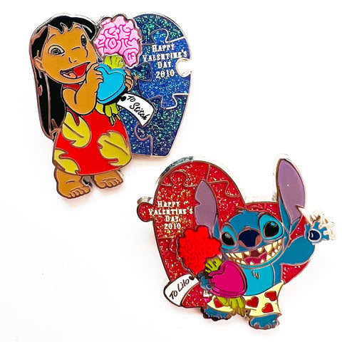 Disney Valentine's Day 2010 Lilo and Stitch LE 2000 Pin