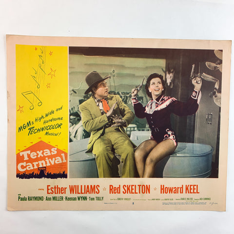 Texas Carnival 1951 MGM Musicals Esther Williams Red Skelton Lobby Card #2