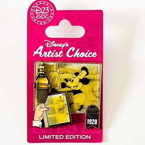 Disney D23 Expo 2009 Disney's Artist Choice 1928 Steamboat Willie LE 1500 Pin