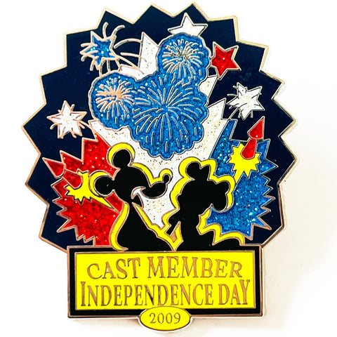 Disney Cast Member Independence Day Mickey Minnie Limited Edition 750 Pin