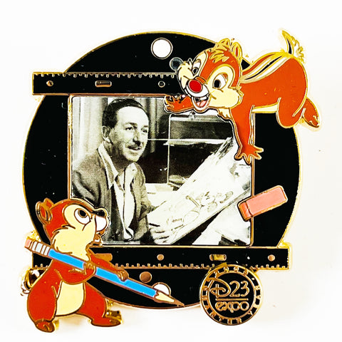 Disney D23 Expo One Man's Dream Animation Walt Chip Dale LE 1500 Pin