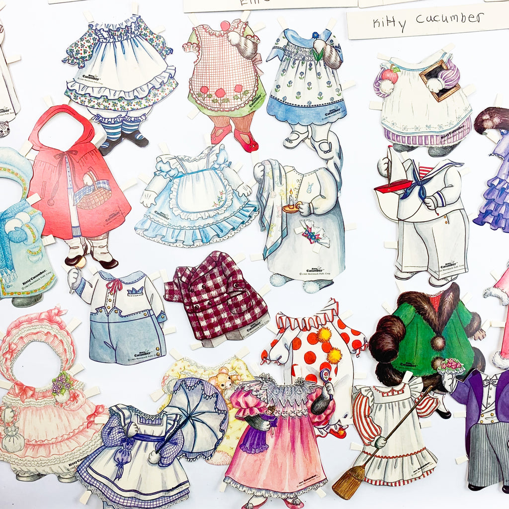 Vintage 1985 Kitty Cucumber Paper Dolls – The Stand Alone