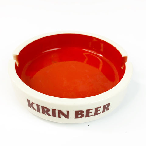 Vintage Kirin Beer Oval Ashtray by Sakura Japan