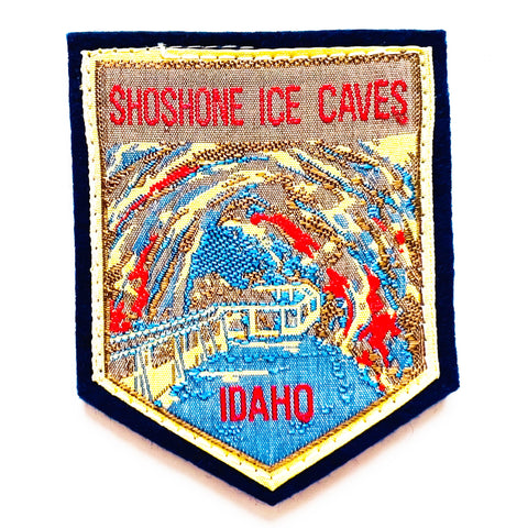 Vintage Shoshone Ice Caves Idaho Embroidered Souvenir Patch