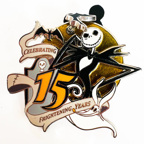 Disney Jack Skellington LE 1500 Celebrating 15 Frightening Years Pin