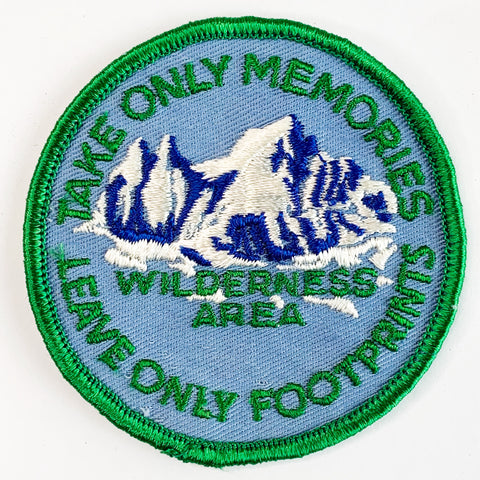 Vintage Take Only Memories Wilderness Patch