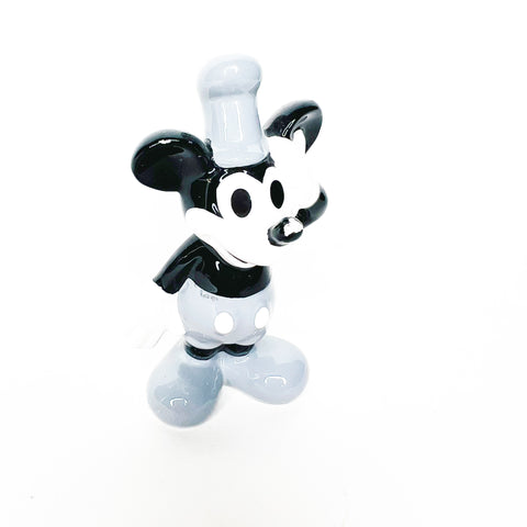 Vintage Disney Taiwan Mickey Mouse Steamboat Willie Porcelain Figure