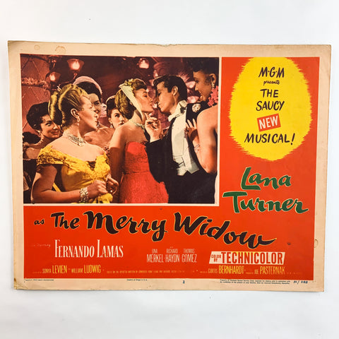 1952 The Merry Widow MGM The Saucy Musical Fernamdo Lamas Lobby Card