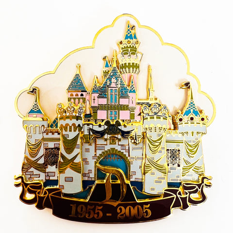 Disneyland DLR 50th Anniversary Cast Exclusive Jumbo Jeweled Castle LE 1000 Pin