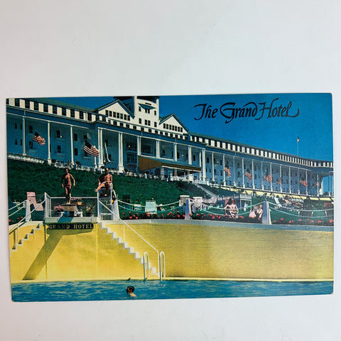 The Grand Hotel Mackinac Island Michigan Esther Williams Swimming Pool Postcard