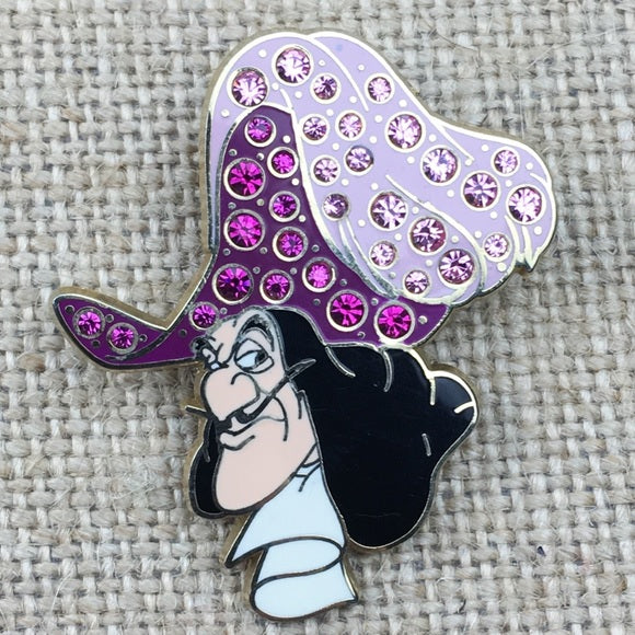 Disney Villians Peter Pan Captain Hook Jeweled Hat Pin – The Stand Alone