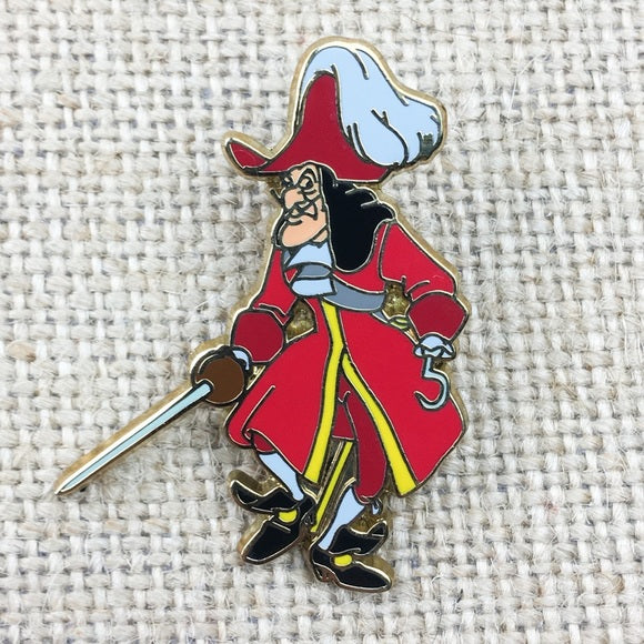 Disney Peter Pan Villain Captain Hook Holding Sword Pin – The Stand Alone