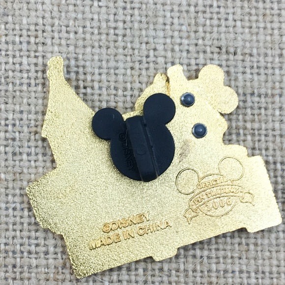 Walt Disney World 50th Anniversary Mickey Patch and Mickey Ear Pin Set